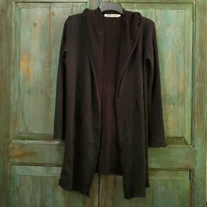 Michael Star Hooded Open Front Cardigan Sweater, Size Medium, NWOT